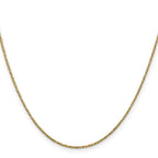 14K .95mm Twisted Box with Lobster Clasp Chain