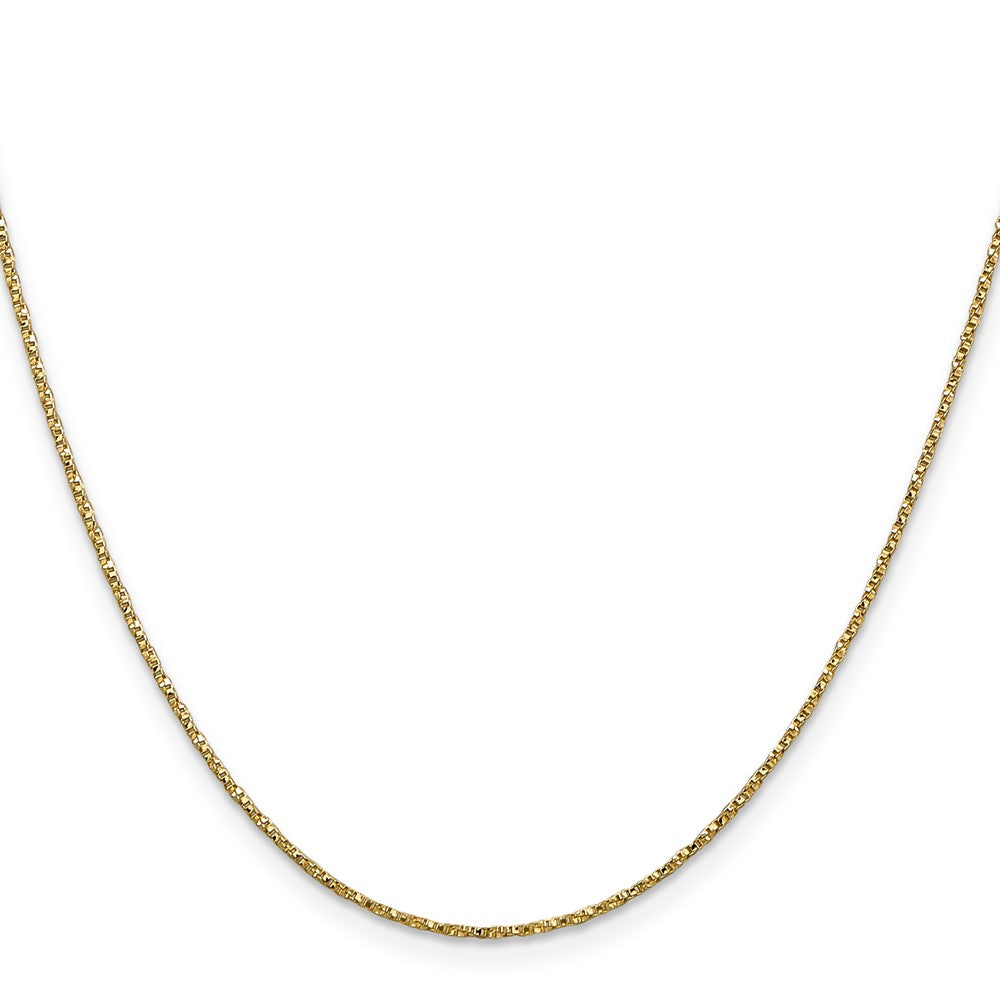 14K .95mm Twisted Box with Lobster Clasp Chain