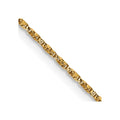14K .95mm Twisted Box with Lobster Clasp Chain