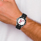 LogoArt University of Alabama Collegiate Gents Silicone Strap Quartz Watch