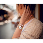 LogoArt University of Alabama Elegant Ladies Two-tone Quartz Bracelet Watch