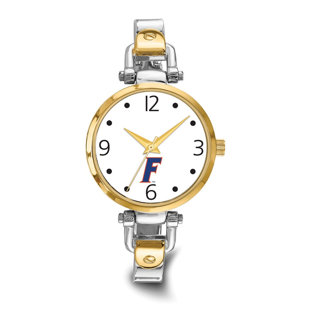 LogoArt University of Florida Elegant Ladies Two-tone Quartz Bracelet Watch