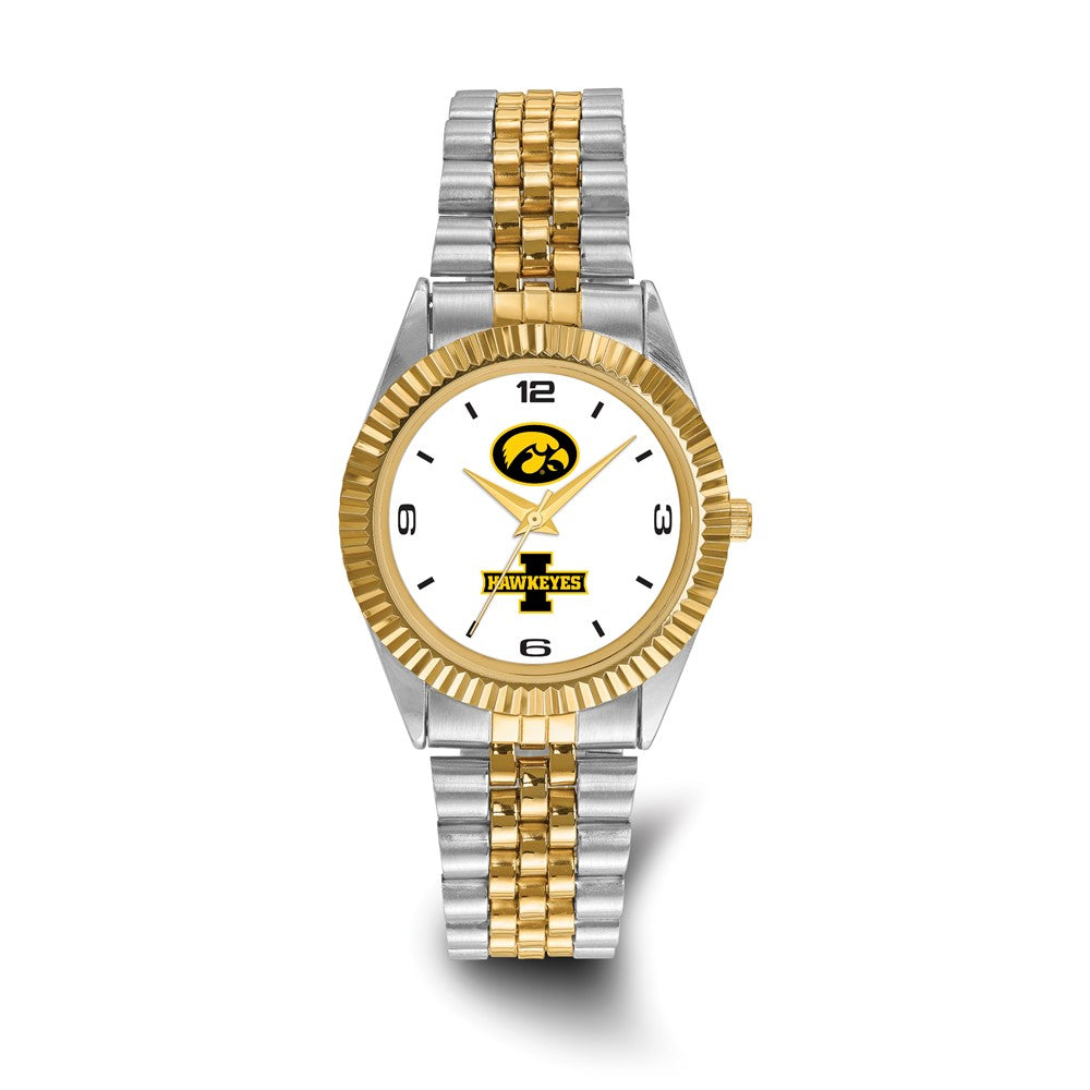 LogoArt University of Iowa Pro Two-tone Gents Quartz Watch