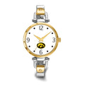 LogoArt University of Iowa Elegant Ladies Two-tone Quartz Bracelet Watch