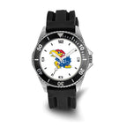 LogoArt University of Kansas Collegiate Gents Silicone Strap Quartz Watch
