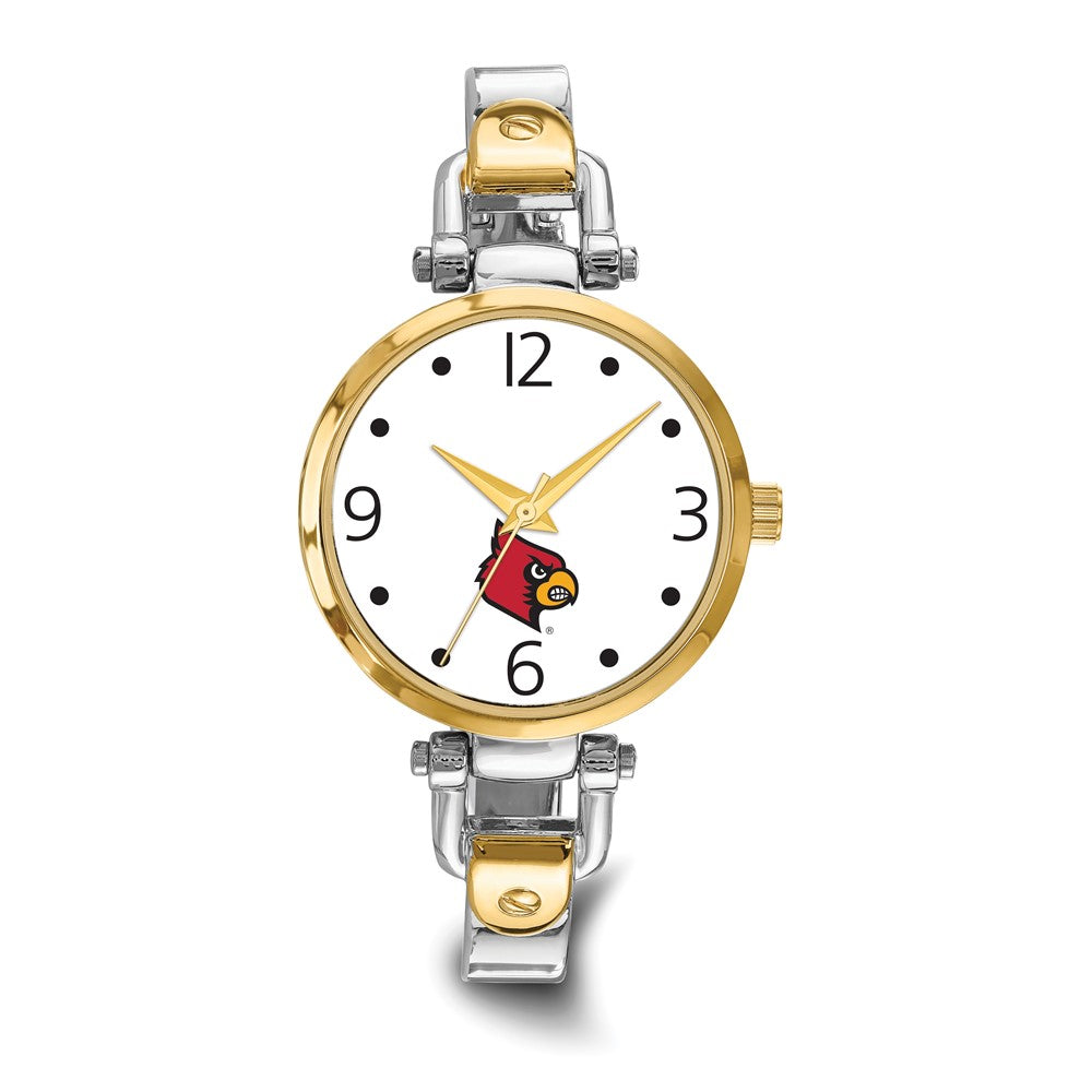 LogoArt University of Louisville Elegant Ladies Two-tone Quartz Bracelet Watch