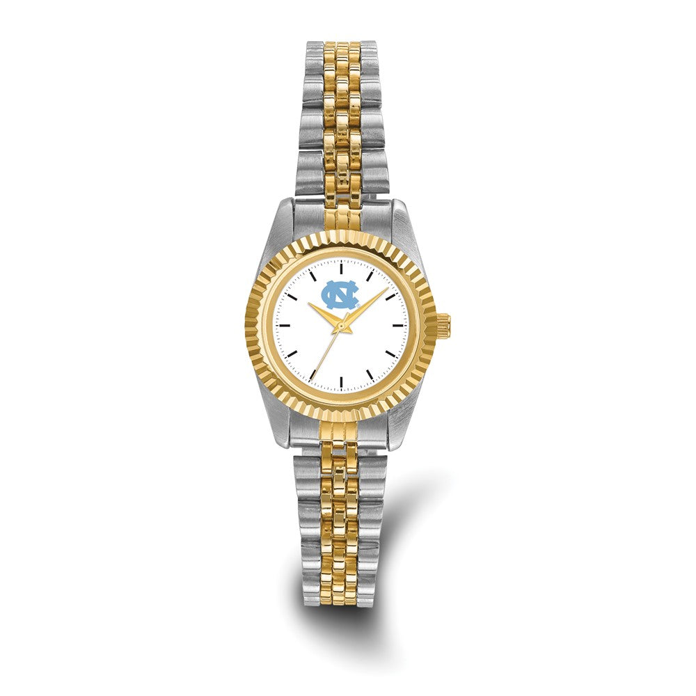 LogoArt University of North Carolina Pro Two-tone Ladies Quartz Watch