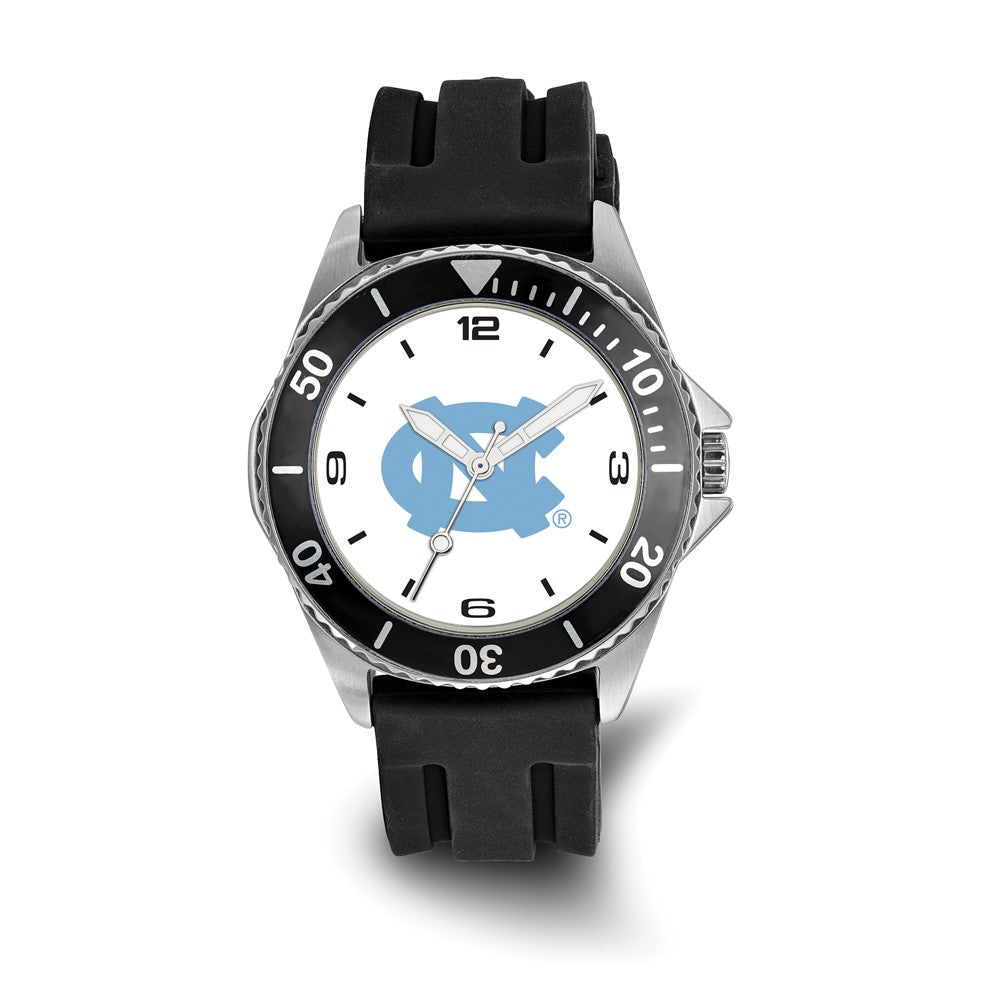 LogoArt University of North Carolina Collegiate Gents Silicone Strap Quartz Watch