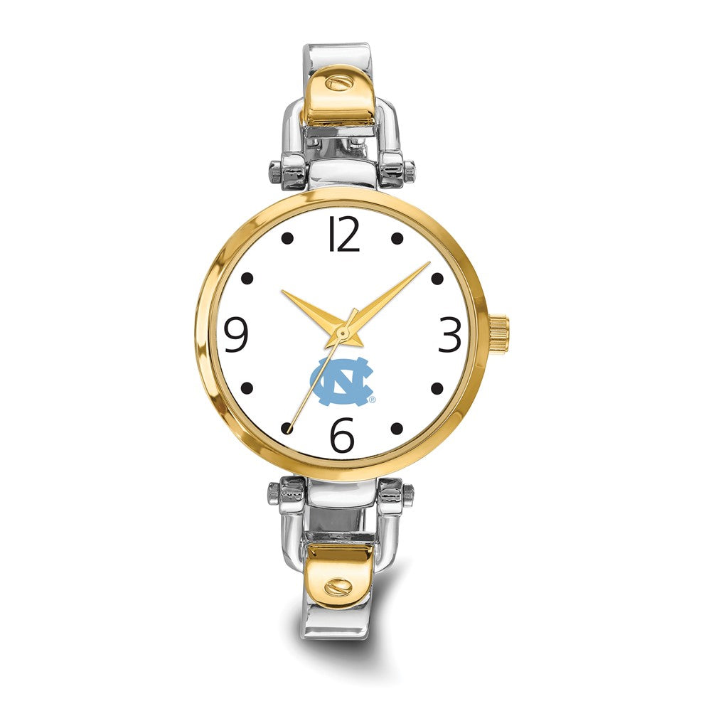 LogoArt University of North Carolina Elegant Ladies Two-tone Quartz Bracelet Watch