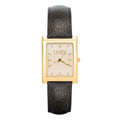 UNIV OF NEVADA LV UNLV MAN'S SQ DRESS LEA WATCH
