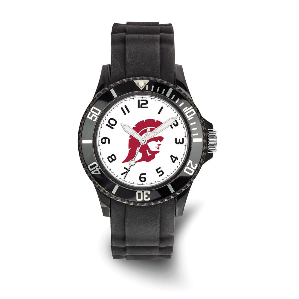 LogoArt University of Southern California Scholastic Silicone Strap Quartz Watch