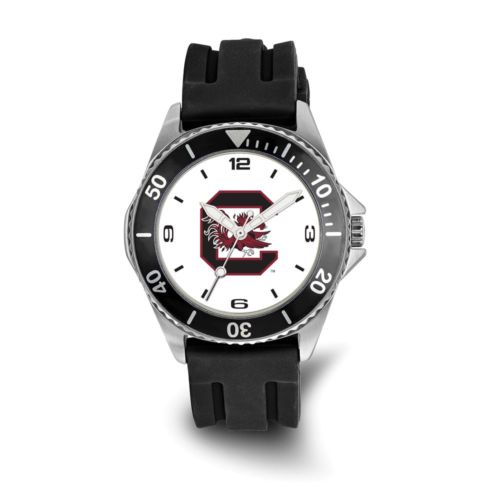 LogoArt University of South Carolina Collegiate Gents Silicone Strap Quartz Watch