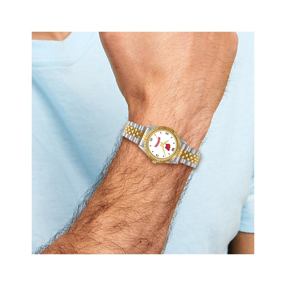 LogoArt University of Wisconsin Pro Two-tone Gents Quartz Watch
