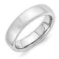 Vitalium Brushed 6mm Domed Band