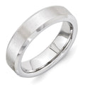 Vitalium Grain Center Finish 6mm Beveled Edge Band
