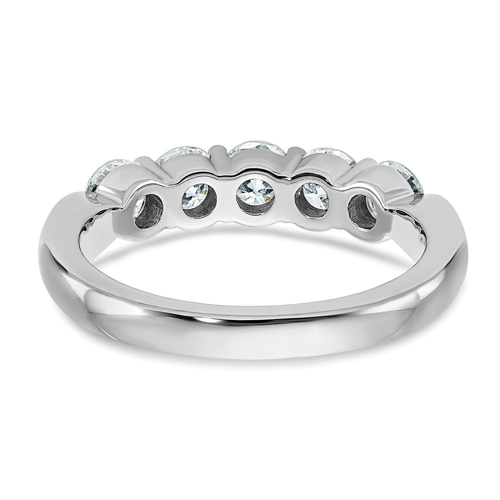 14kw 1 1/6ct. D E F Pure Light Moissanite Band