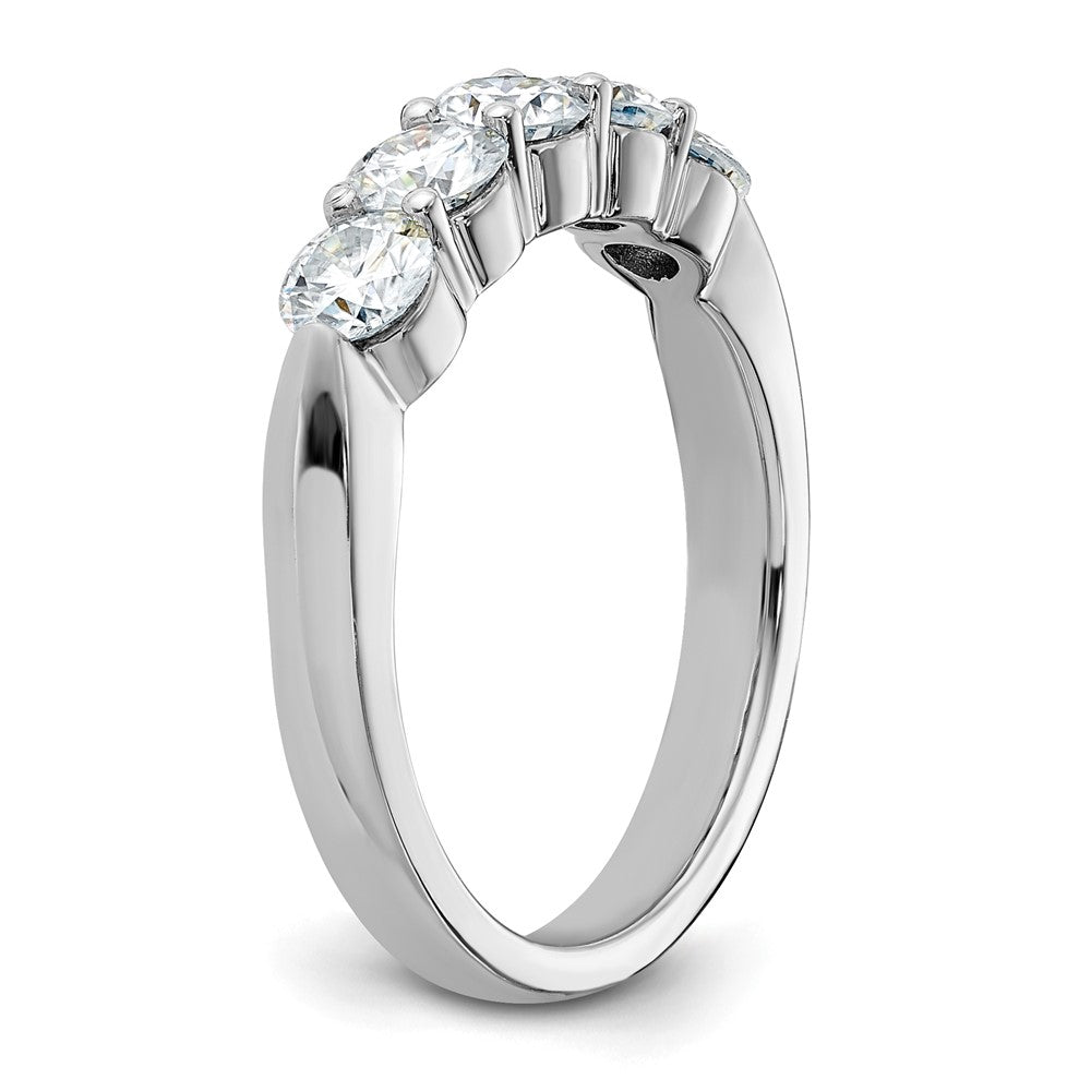 14kw 1 1/6ct. D E F Pure Light Moissanite Band