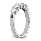14kw 1 1/6ct. D E F Pure Light Moissanite Band