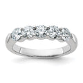14kw 1 1/6ct. D E F Pure Light Moissanite Band