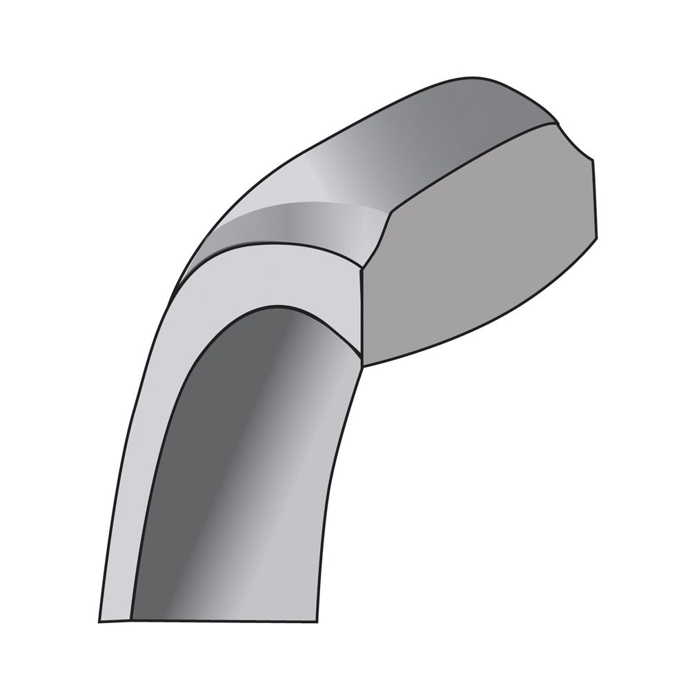 10k White Gold 6mm Beveled Edge Comfort Fit Wedding Band