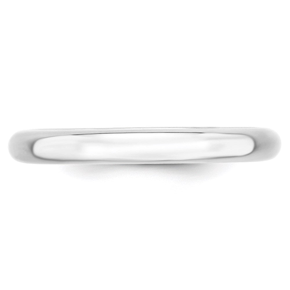 10k White Gold 3mm Standard Weight Comfort Fit Wedding Band