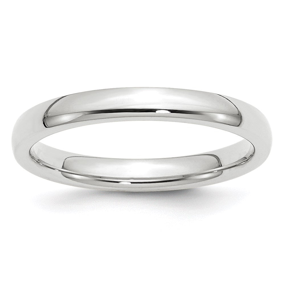10k White Gold 3mm Standard Weight Comfort Fit Wedding Band