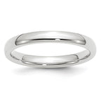 10k White Gold 3mm Standard Weight Comfort Fit Wedding Band
