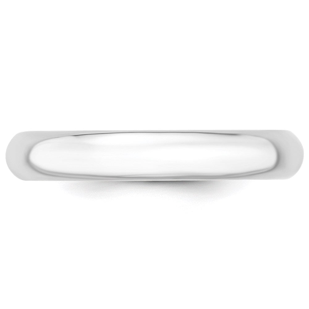 10k White Gold 4mm Standard Weight Comfort Fit Wedding Band