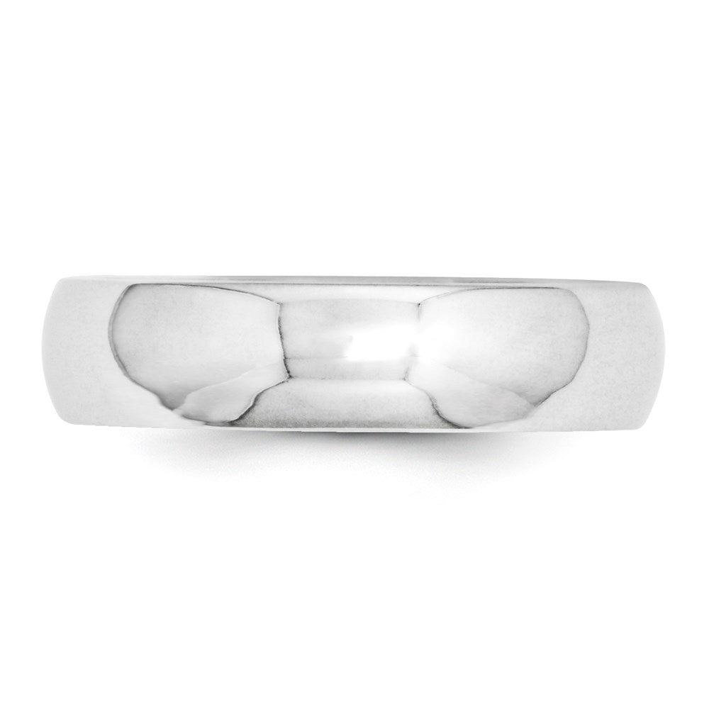 10k White Gold 5mm Standard Weight Comfort Fit Wedding Band