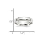 14k White Gold 5mm Standard Weight Comfort Fit Wedding Band