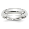 10k White Gold 5mm Standard Weight Comfort Fit Wedding Band