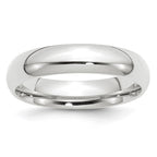 14k White Gold 5mm Standard Weight Comfort Fit Wedding Band