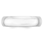 10k White Gold 6mm Standard Weight Comfort Fit Wedding Band