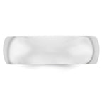 10k White Gold 7mm Standard Weight Comfort Fit Wedding Band