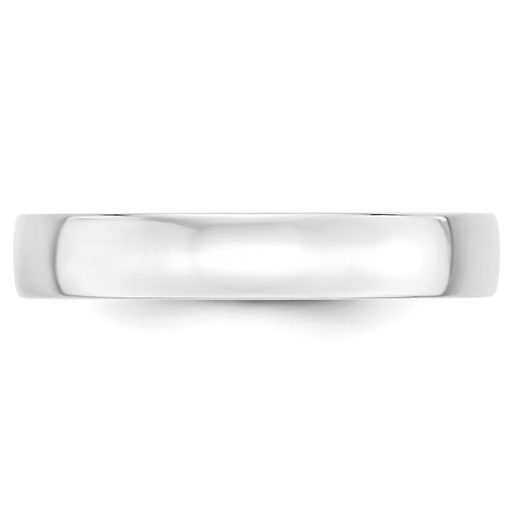 10k White Gold 4mm Lightweight Comfort Fit Wedding Band