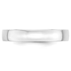 10k White Gold 4mm Lightweight Comfort Fit Wedding Band