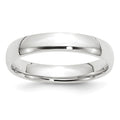 10k White Gold 4mm Lightweight Comfort Fit Wedding Band