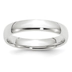 10k White Gold 4mm Lightweight Comfort Fit Wedding Band