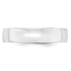 10k White Gold 5mm Lightweight Comfort Fit Wedding Band