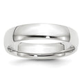 14k White Gold 5mm Lightweight Comfort Fit Wedding Band