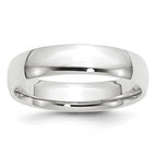 14k White Gold 5mm Lightweight Comfort Fit Wedding Band