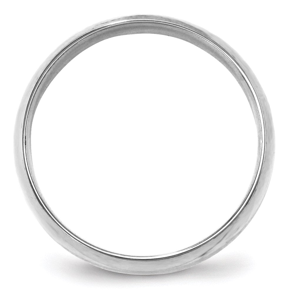 10k White Gold 6mm Lightweight Comfort Fit Wedding Band