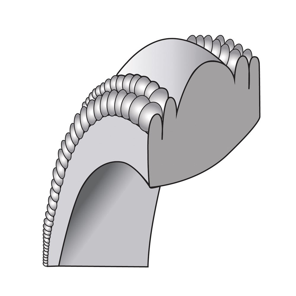 Sterling Silver 7mm Comfort Fit Double Milgrain Band