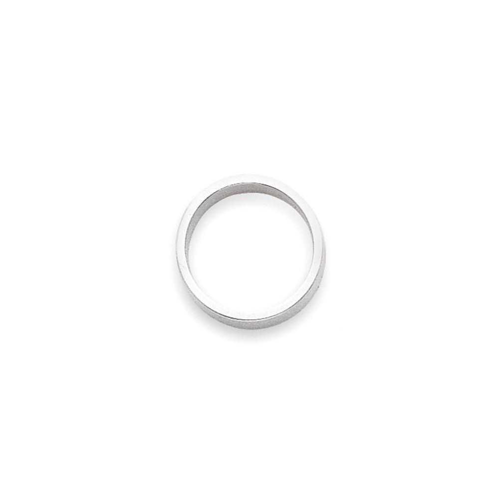 14k White Gold 2mm Lightweight Flat Wedding Band