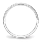 14k White Gold 2.5mm Standard Weight Flat Comfort Fit Wedding Band