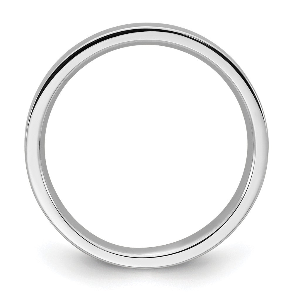 10k White Gold 3mm Standard Weight Flat Comfort Fit Wedding Band