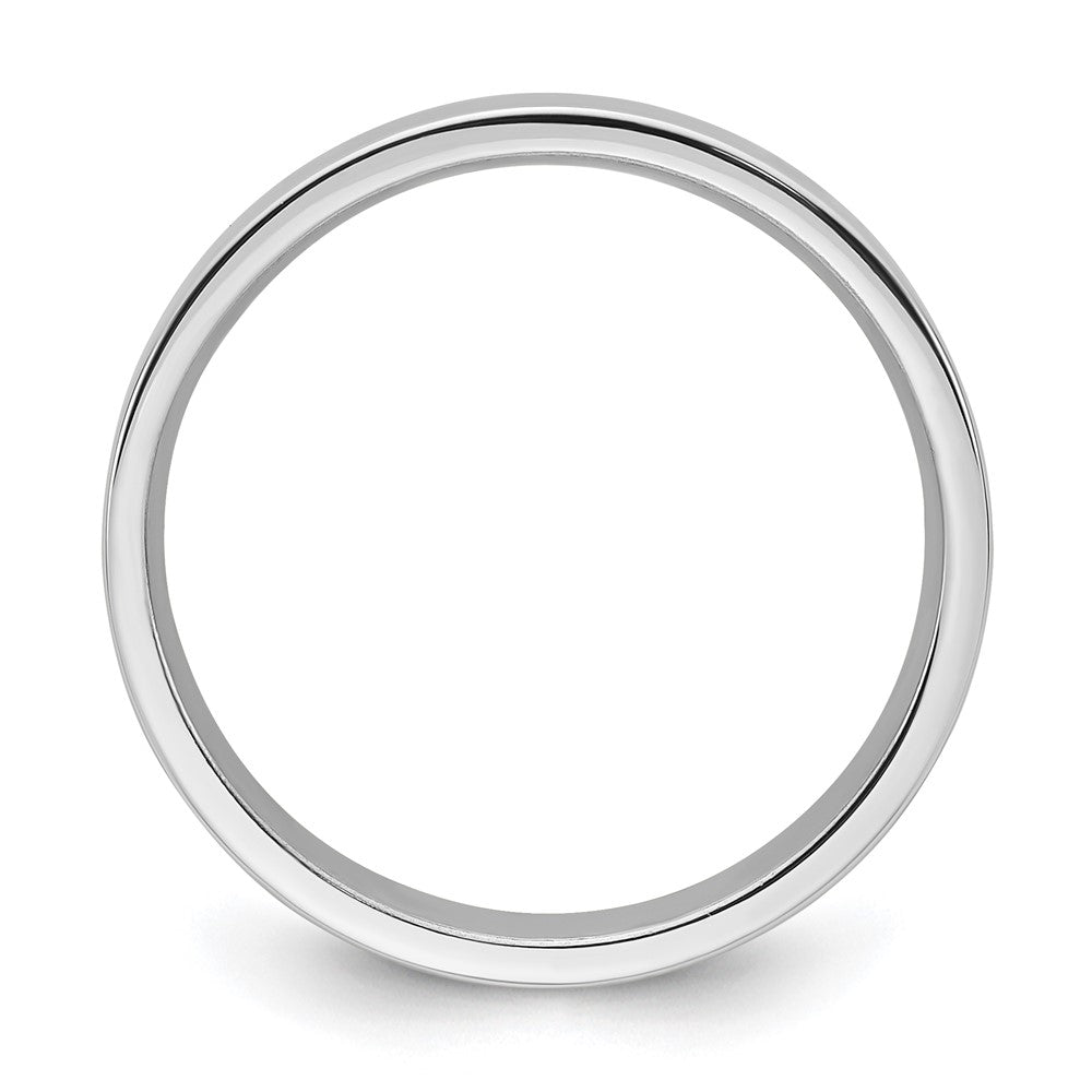 10k White Gold 4mm Standard Weight Flat Comfort Fit Wedding Band