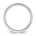 14k White Gold 4mm Standard Weight Flat Comfort Fit Wedding Band