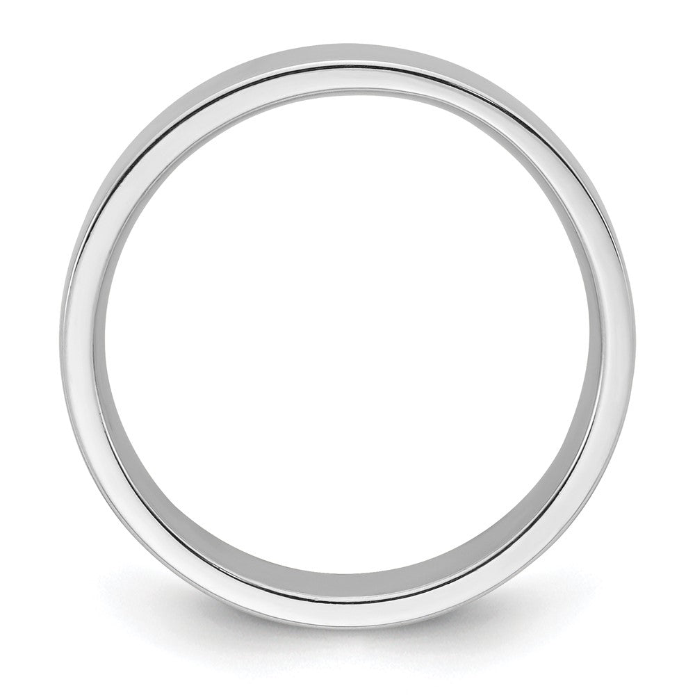 10k White Gold 5mm Standard Weight Flat Comfort Fit Wedding Band