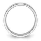 14k White Gold 5mm Standard Weight Flat Comfort Fit Wedding Band